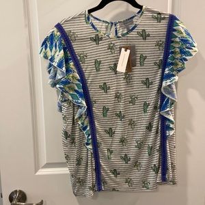 Anthropology Western Inspired Top